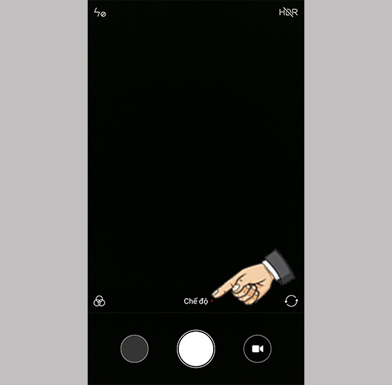 Chọn vào chế độ